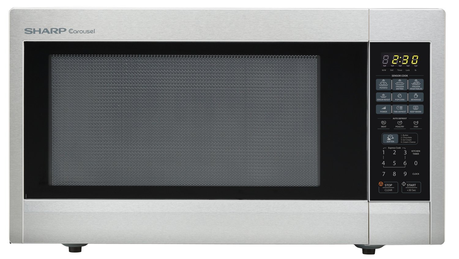 Sharp Countertop Microwave Oven ZR651ZS 2.2 cu. ft. 1200W Stainless Steel with Sensor Cooking