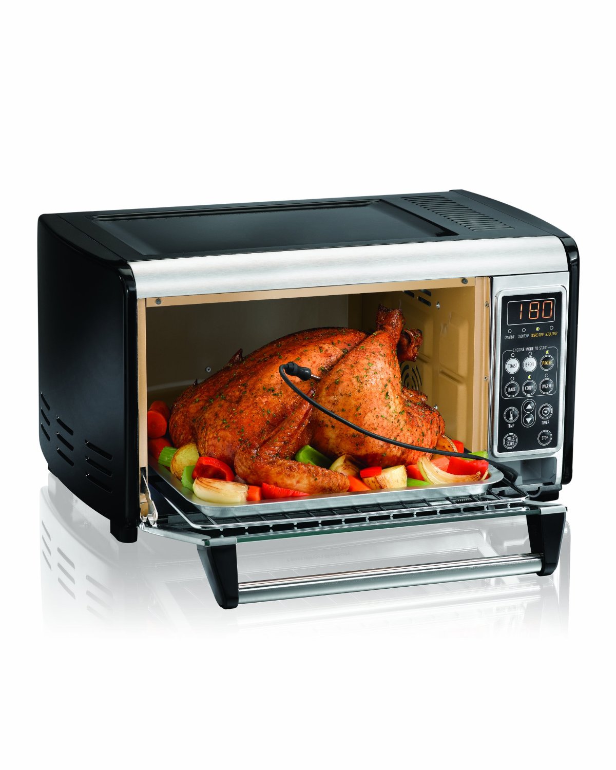 Hamilton Beach 31230 Set & Forget Toaster Oven with Convection Cooking