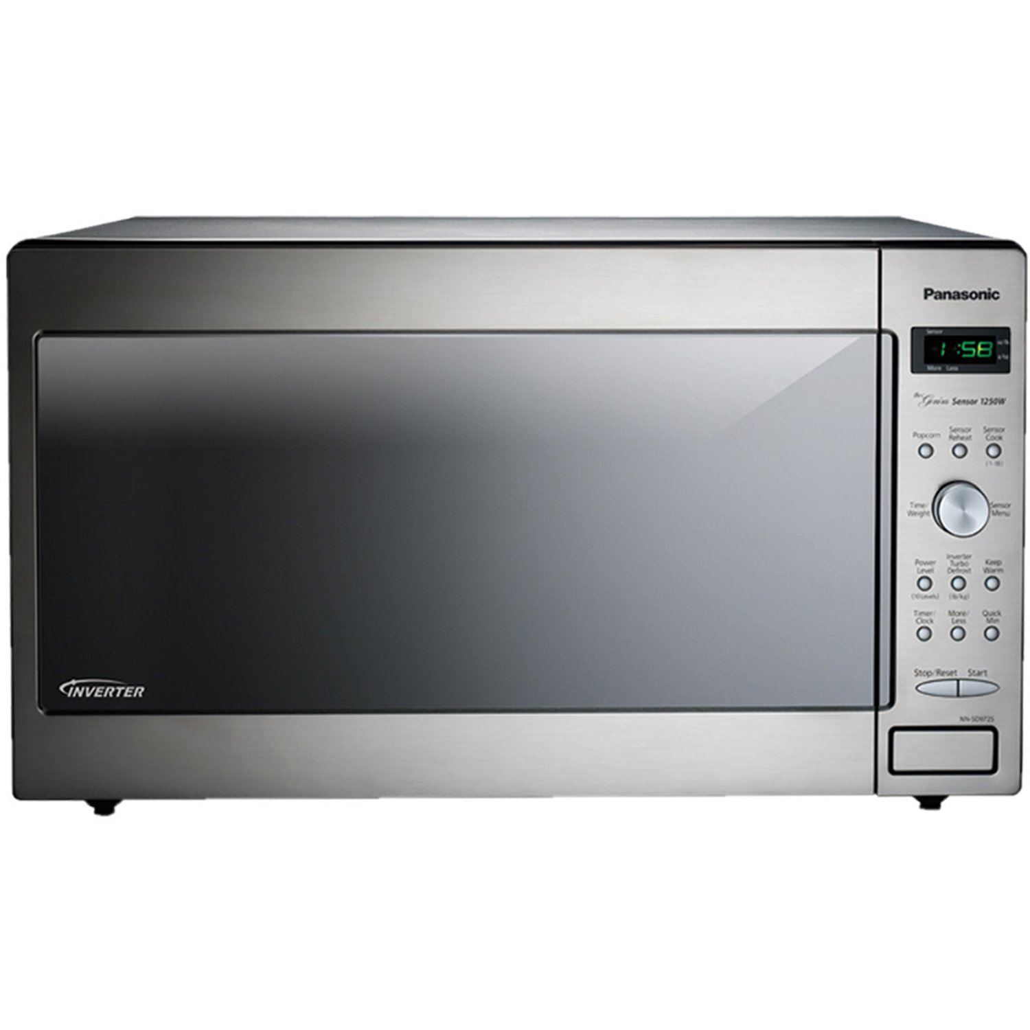 Panasonic NN-SD972S Stainless 1250W 2.2 Cu. Ft. Countertop/Built-in Microwave with Inverter Technology