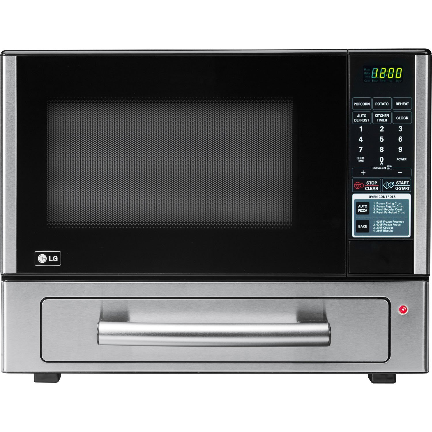 LG LCSP1110ST 1.1 Cu Ft Counter Top Combo Microwave and Baking Oven, Stainless Steel