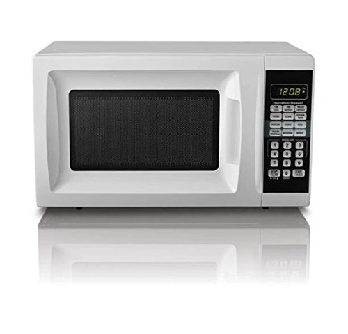 Hamilton Beach 0.7 cu ft Microwave Oven , features Child-safe lockout, 10 power levels (White)