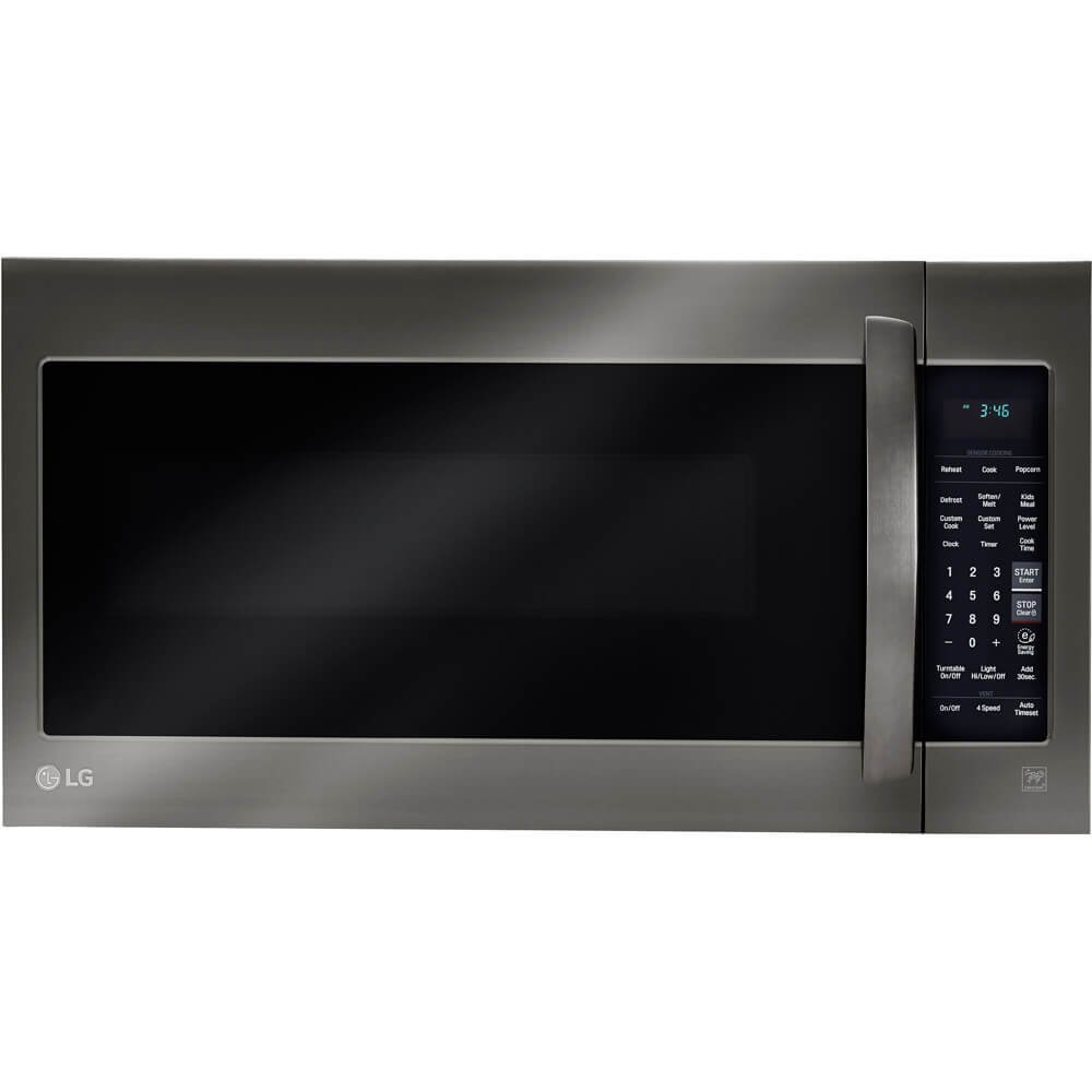LG 2.0 Cu. Ft. 1200W Countertop Microwave Oven with TrueCook Plus and EasyClean Interior, Black Stainless Steel