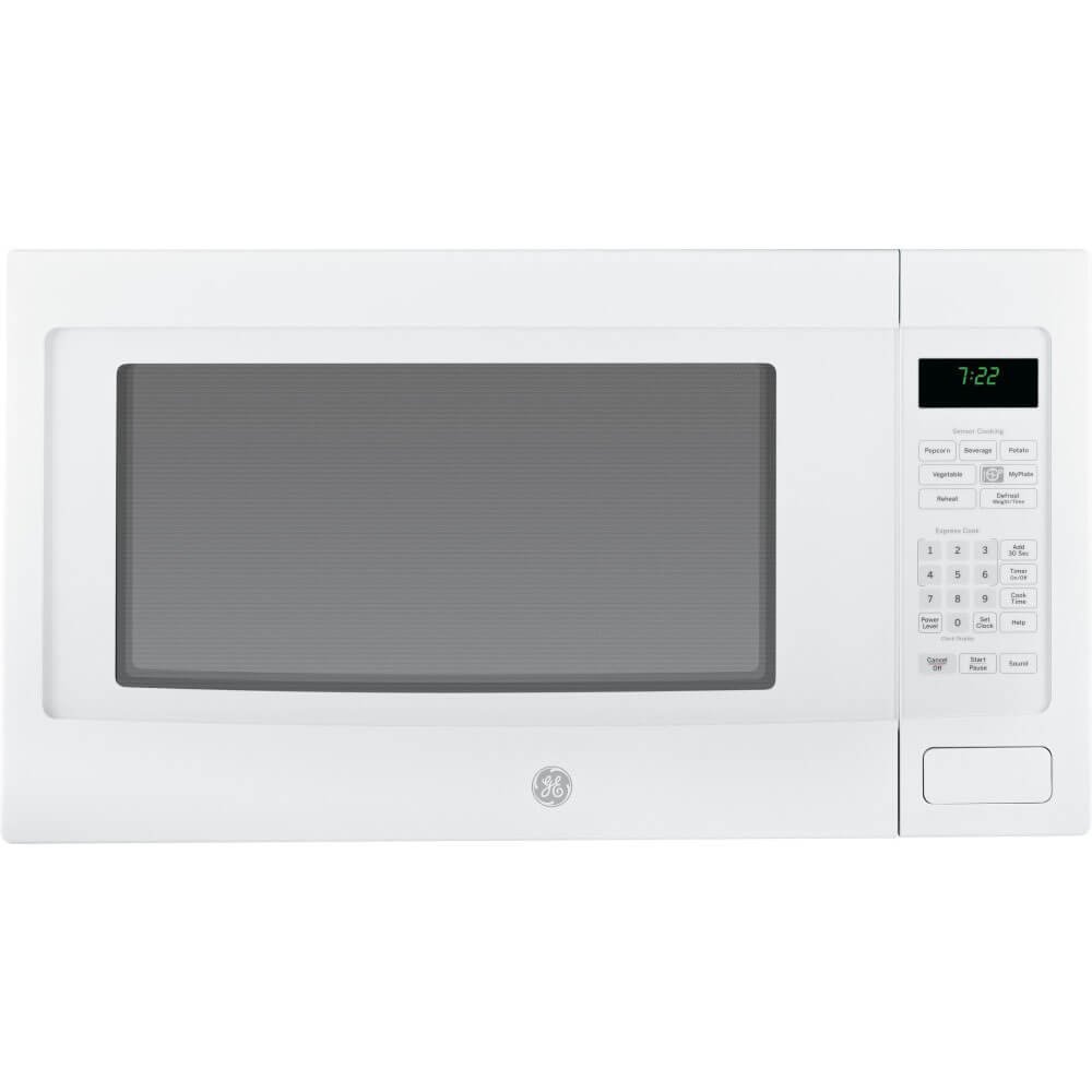GE PEB7226DFWW Profile 2.2 Cu. Ft. White Countertop Microwave