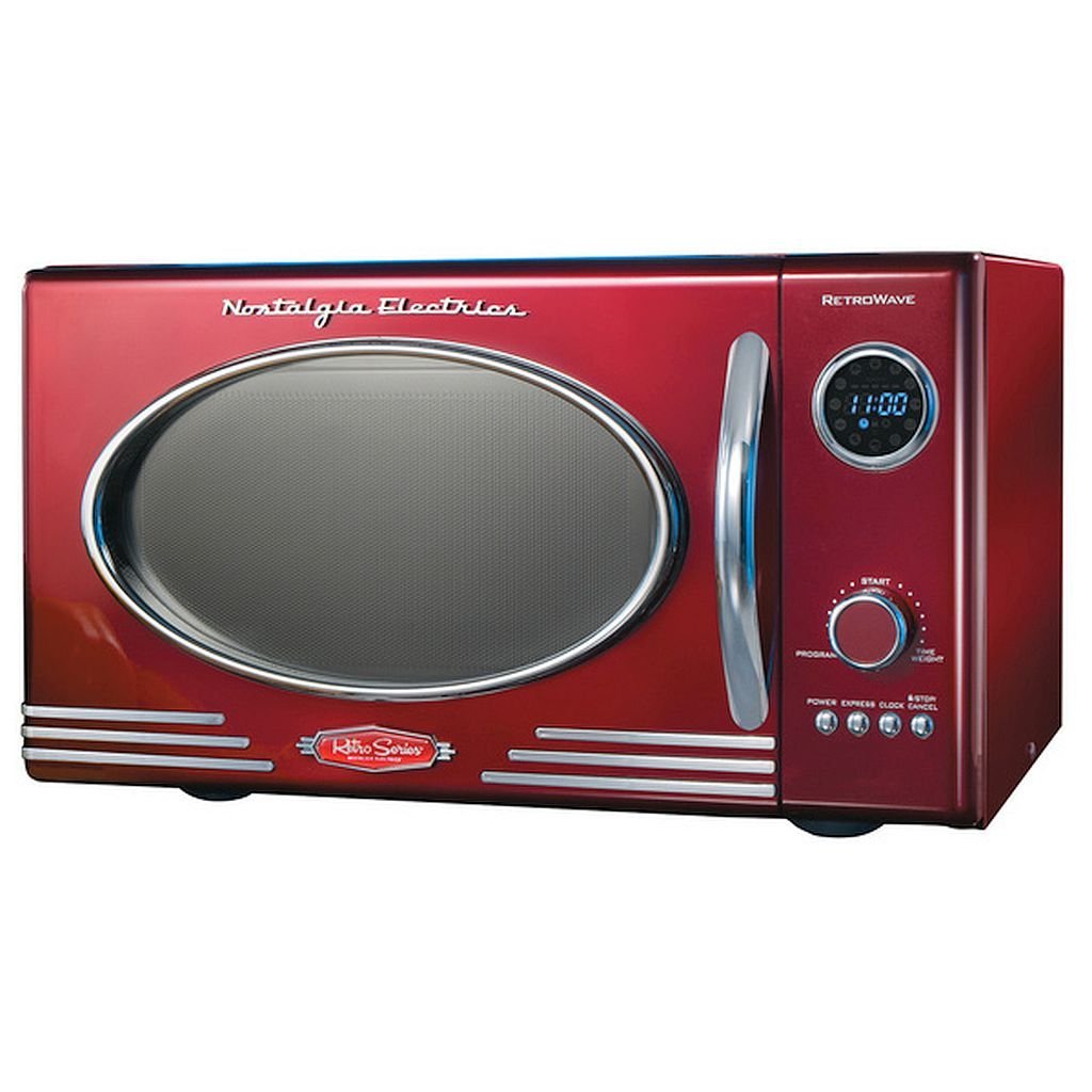 Adds a Nostalgic Touch to your Kitchen, Retro Microwave Oven, Dimensions: 19 inches long x 14 inches wide x 11 inches high