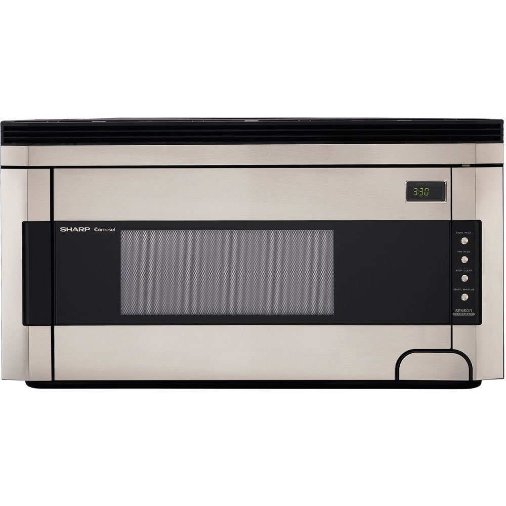 Sharp R-1514 1-1/2-Cubic-Foot 1000-Watt Over-the-Range Microwave, Stainless