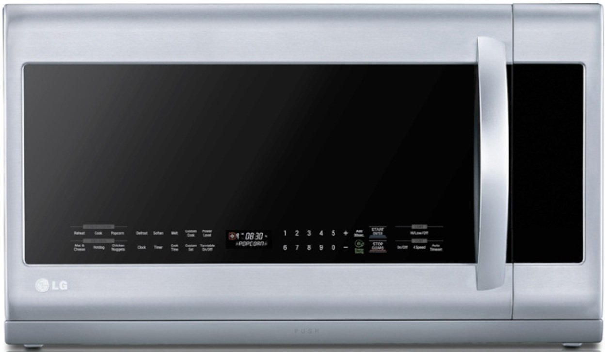 LG LMHM2237ST 2.2 Cubic Feet Over-The-Range Microwave Oven, Stainless Steel