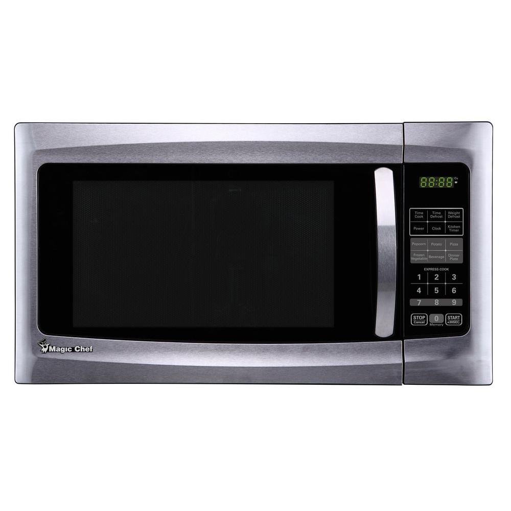 Magic Chef 1.6 cu. ft. Countertop Microwave in Stainless Steel