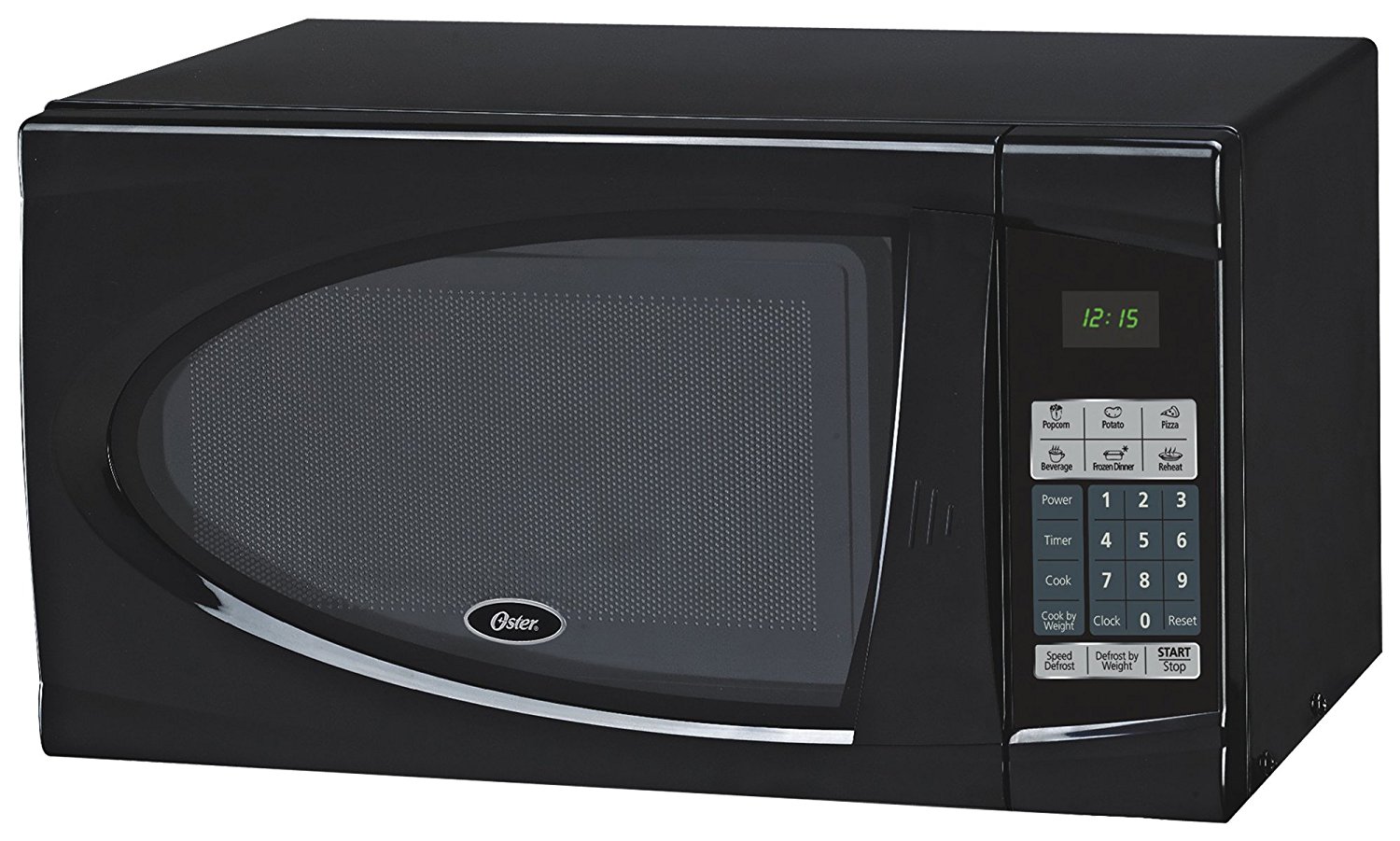 Oster OGDJ901 0.9-Cubic Feet Countertop Microwave Oven, 900-Watt, Black