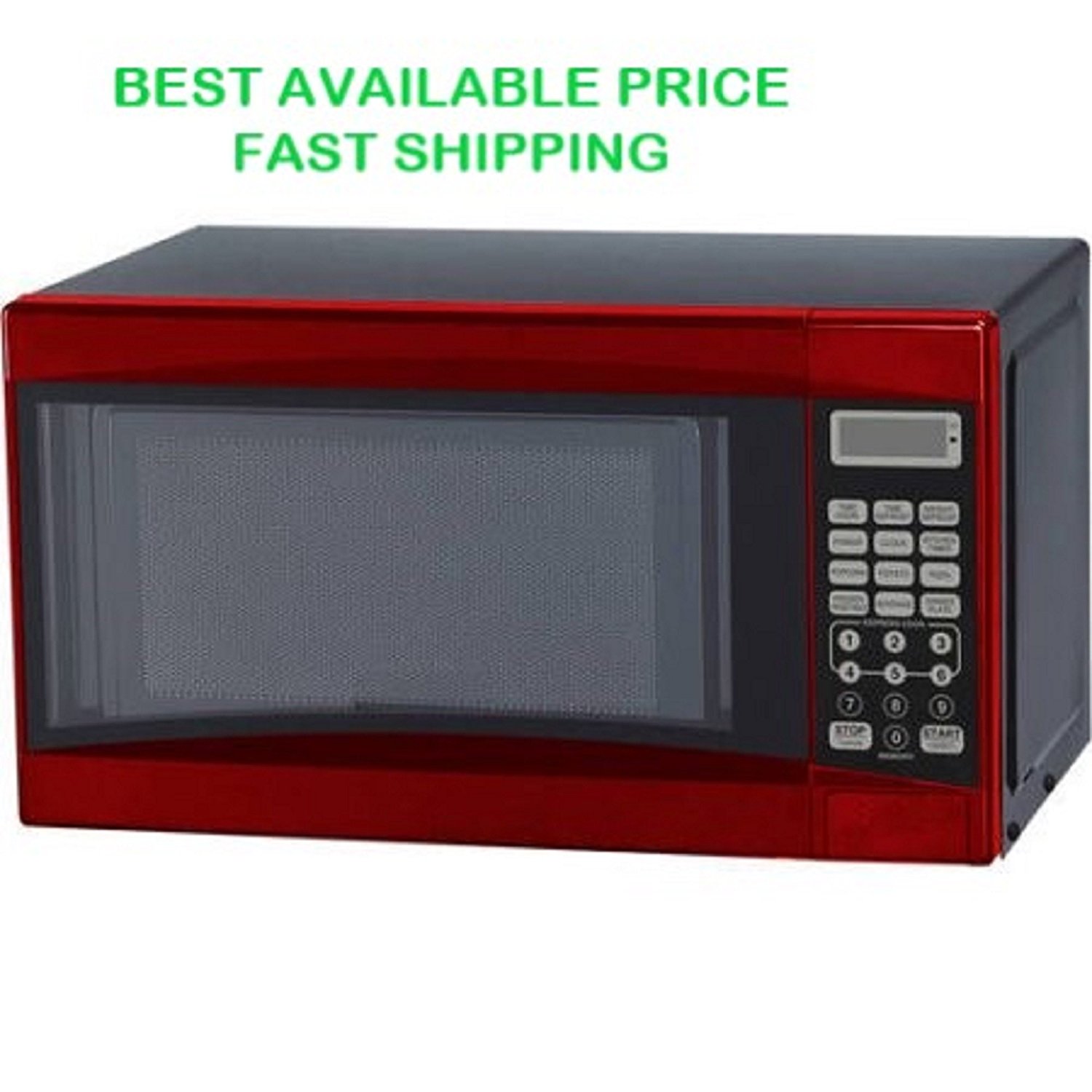 Mainstay Microwave Oven 0.7 cu ft Digital 700W (Red)