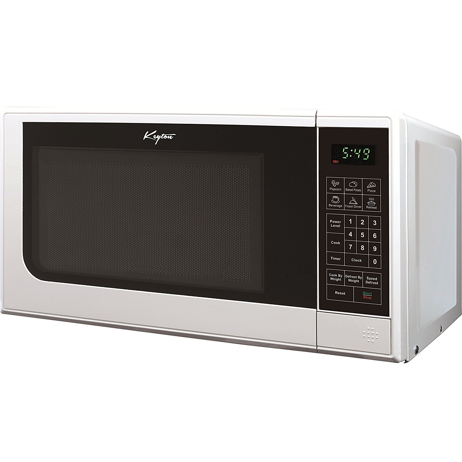 Keyton K-0.7MICROWAVEWHT Microwave Oven with 6 Instant Cooking Settings & 10 Power Levels and a Digital Display, White