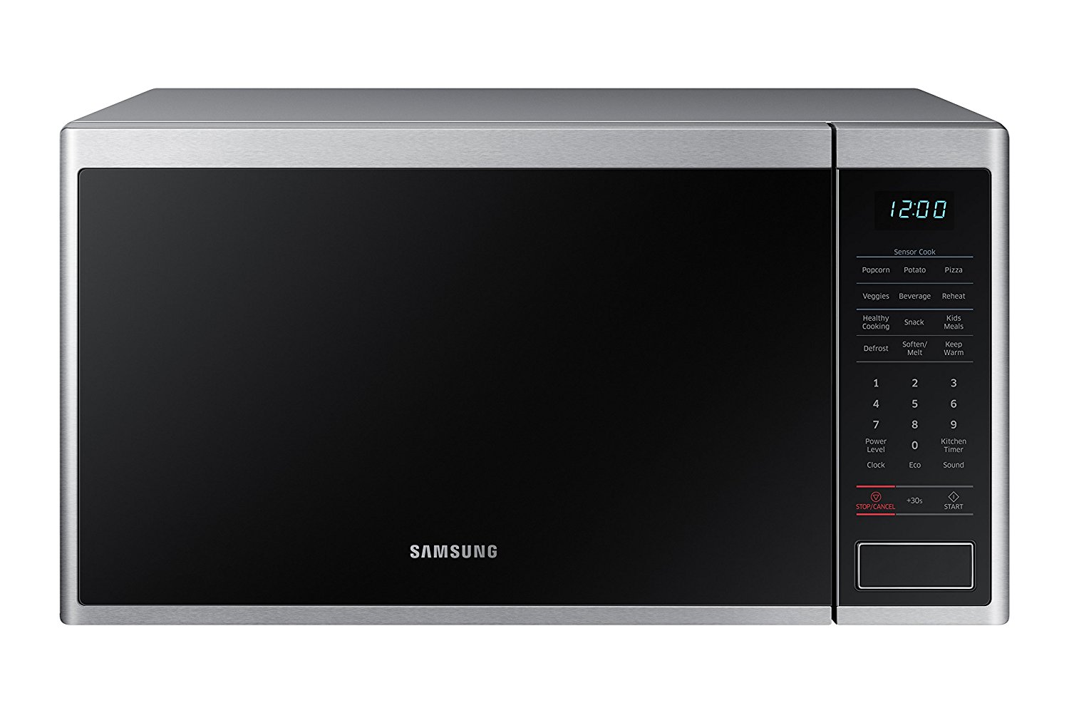 Samsung MS14K6000AS 1.4 cu. ft. Countertop Microwave Oven with Sensor and Ceramic Enamel Interior, Stainless Steel
