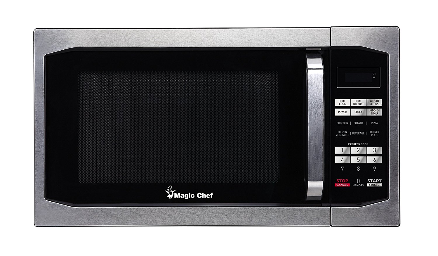 Magic Chef MCM1611ST 1100W Microwave Oven, 1.6 cu.ft., Stainless Steel