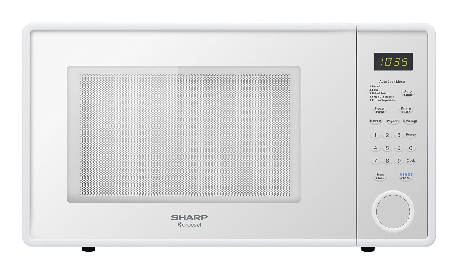 Sharp R-309YW Microwave (1.1 cu.ft.), White, Standard