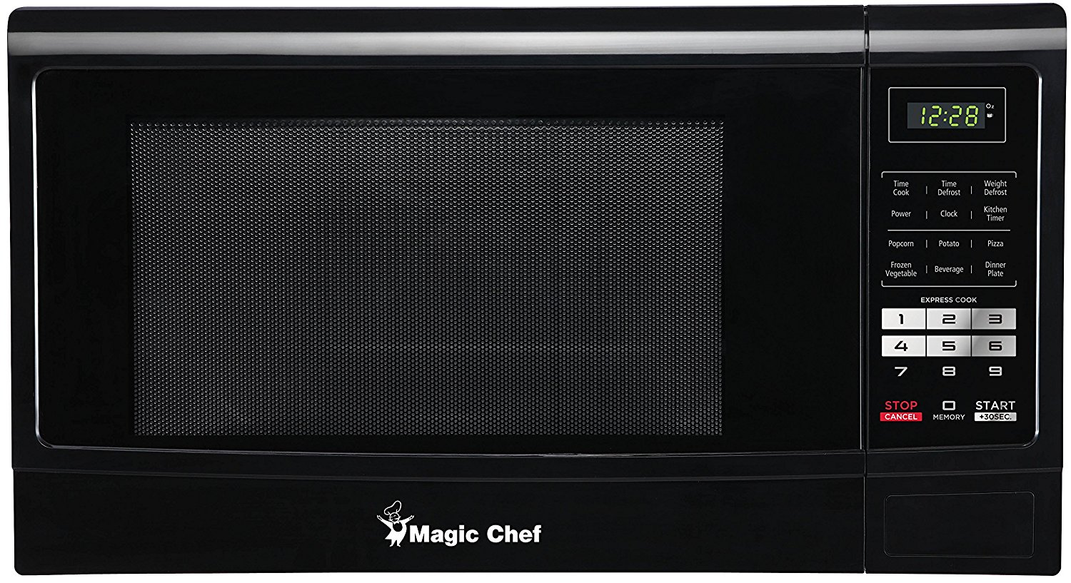 Magic Chef MCM1611B 1100W Microwave Oven, 1.6 cu. ft., Black