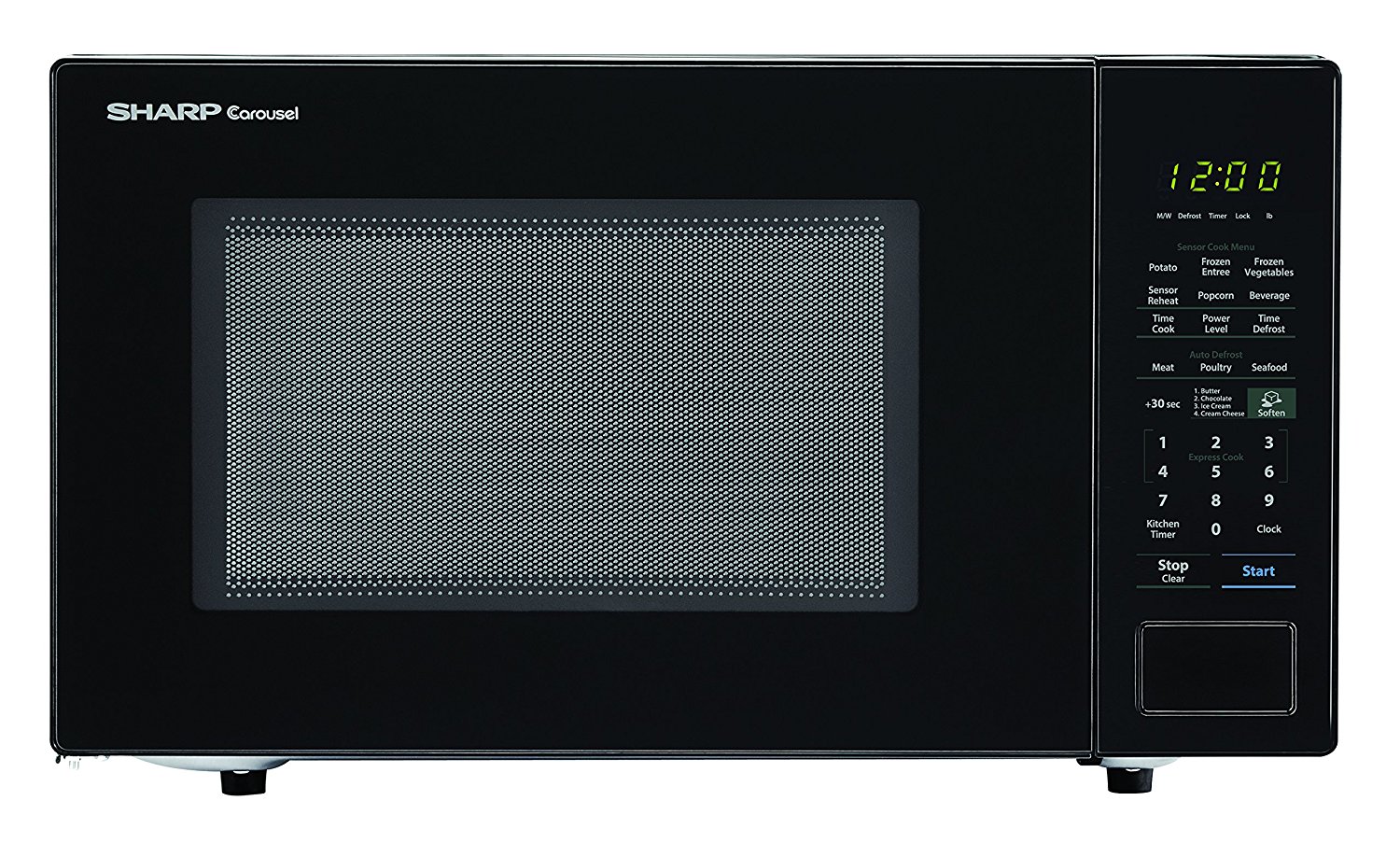 Sharp Microwaves ZSMC1441CB Sharp 1,000W Countertop Microwave Oven, 1.4 Cubic Foot, Black
