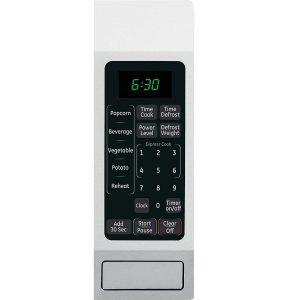 GE JES1657SMSS with easy-to-read control panel