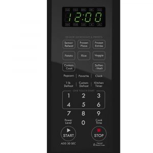 all popular options on the control panel of this Chef Star microwave oven