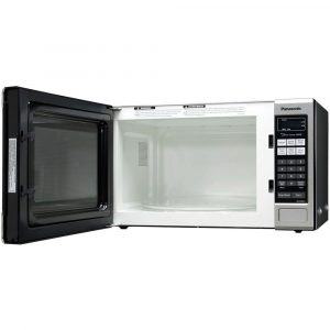 image of the microwave when the door is opened
