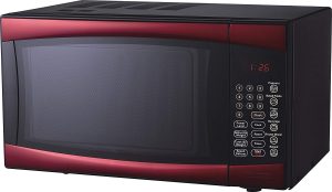 red color RCA RMW1112 1.1 Cubic Feet Microwave Oven