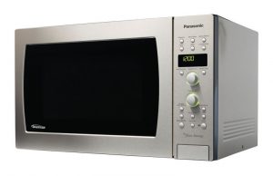 1.5-cubic-foot convection Inverter microwave oven with stainless-steel interior, exterior.