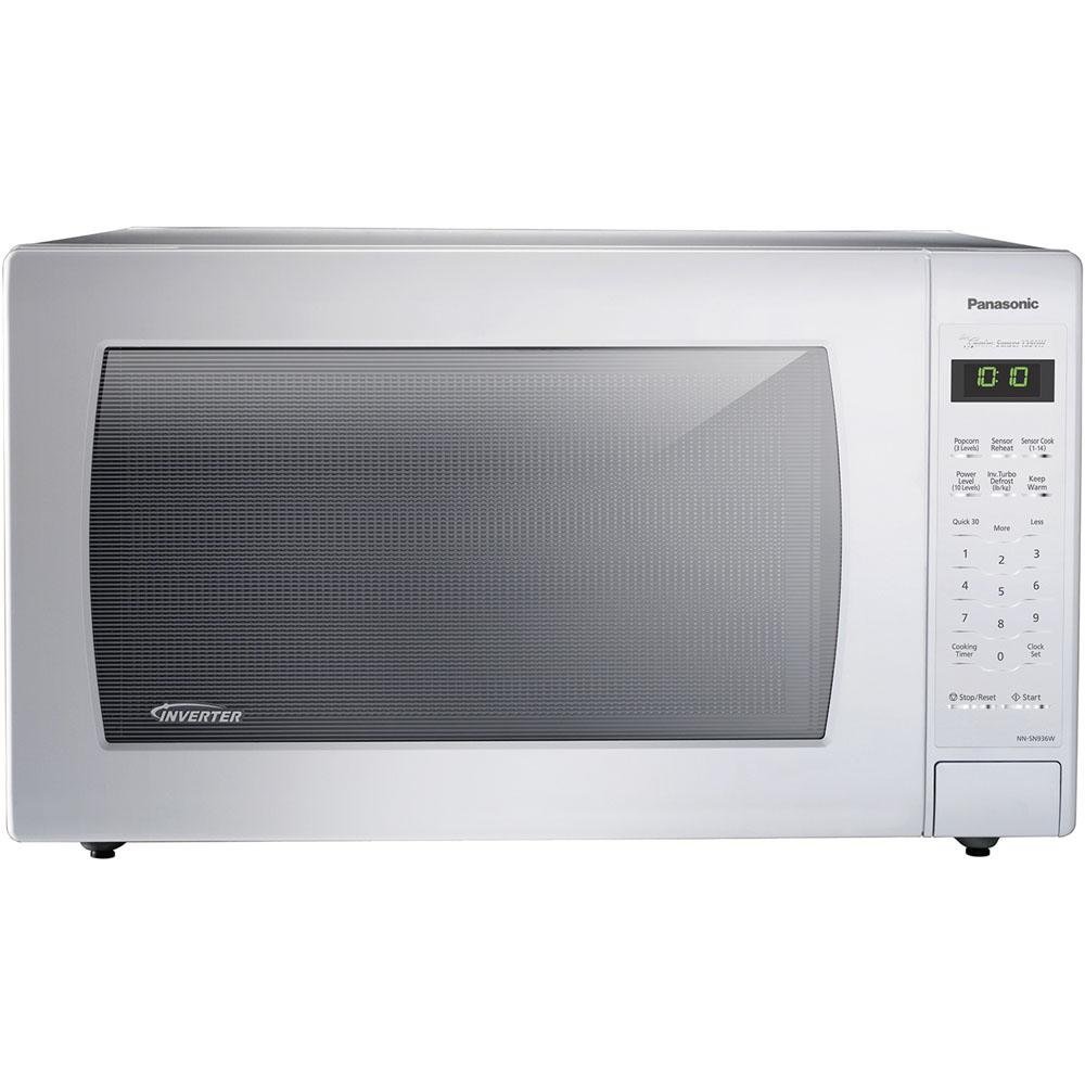 Panasonic Countertop Microwave 2.2 cu. ft. with Inverter Technology and Genius One-Touch Sensor Cooking in White Finish