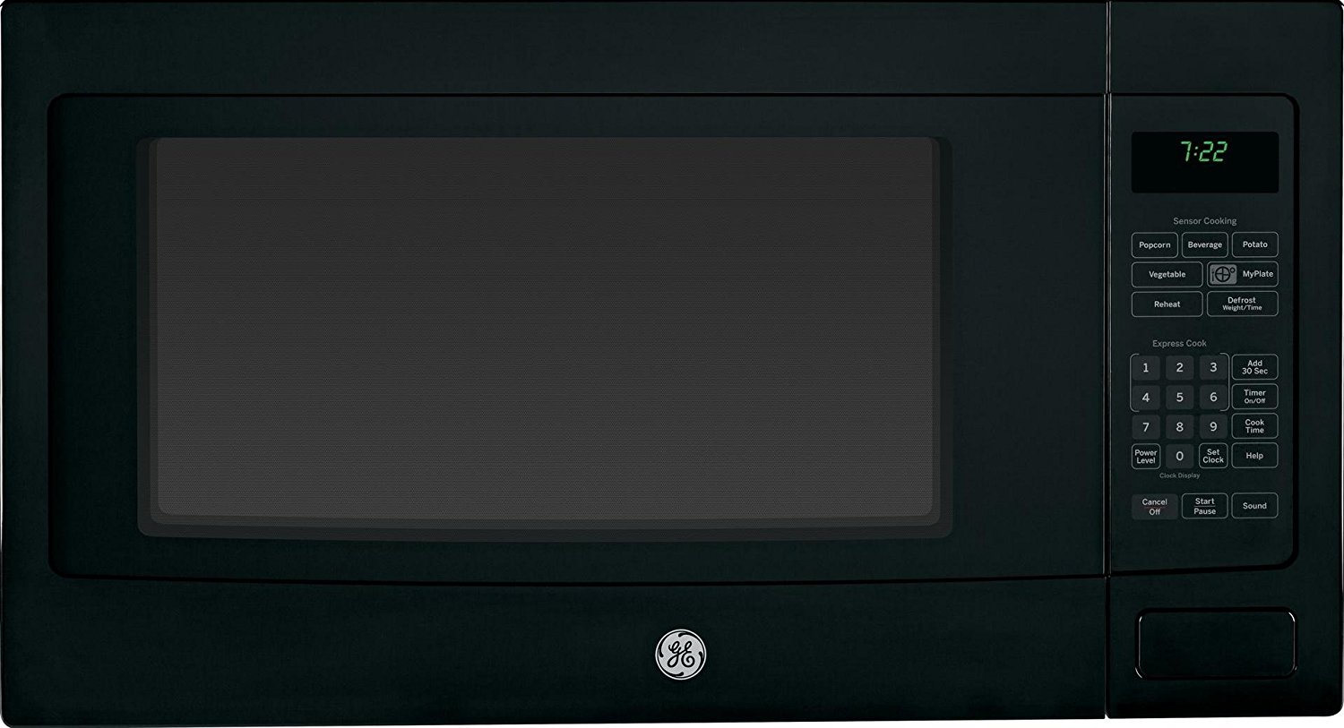 GE PEB7226DFBB Profile 2.2 Cu. Ft. Black Countertop Microwave