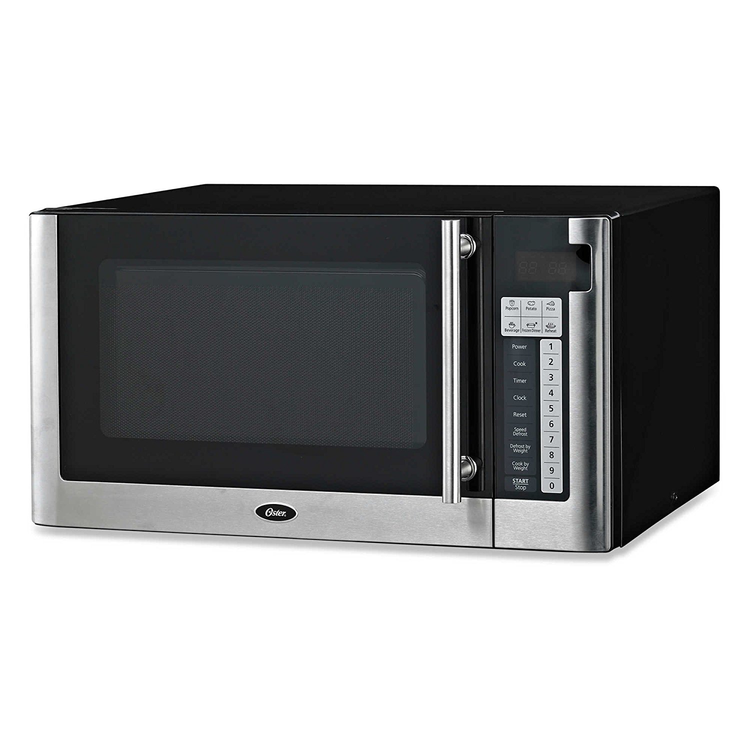 Oster Best and Affordable 1.1-cubic Foot Digital Microwave Oven in Black with One-touch Operation and Child-lock Safety Feature by Oster