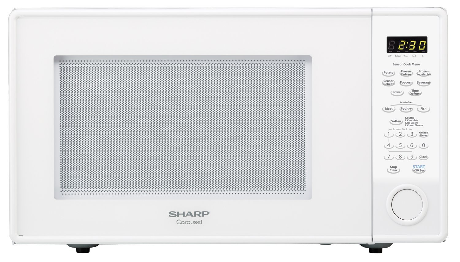 Sharp 1.8 Cu. Ft. 1100W Countertop Microwave, Microwave Oven, White