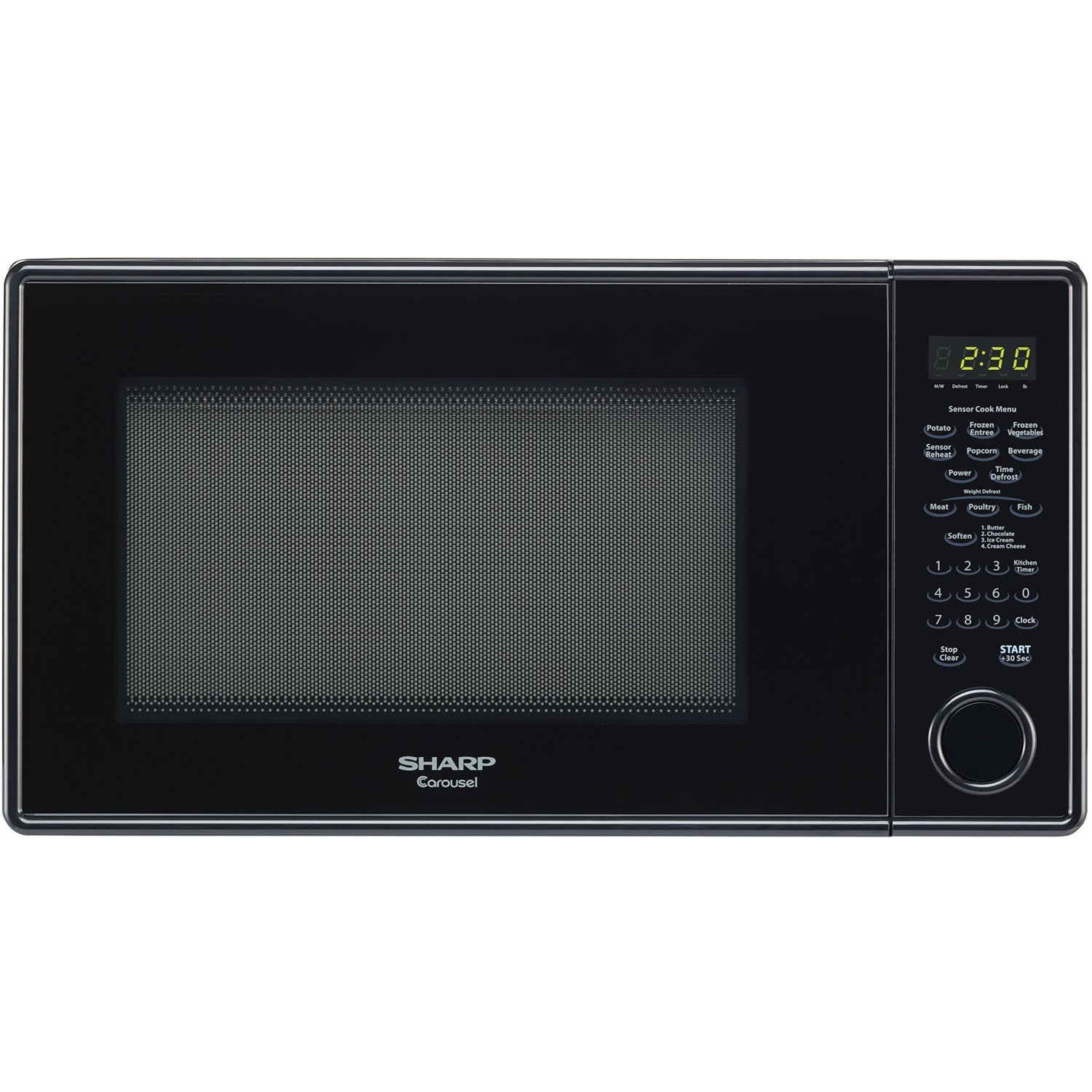 Sharp R459YK Carousel Countertop Microwave Oven, 1000-watt , Black