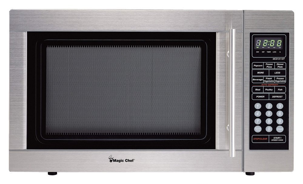 Magic Chef MCD1311ST 1.3cf 1000W S-Steel Microwave