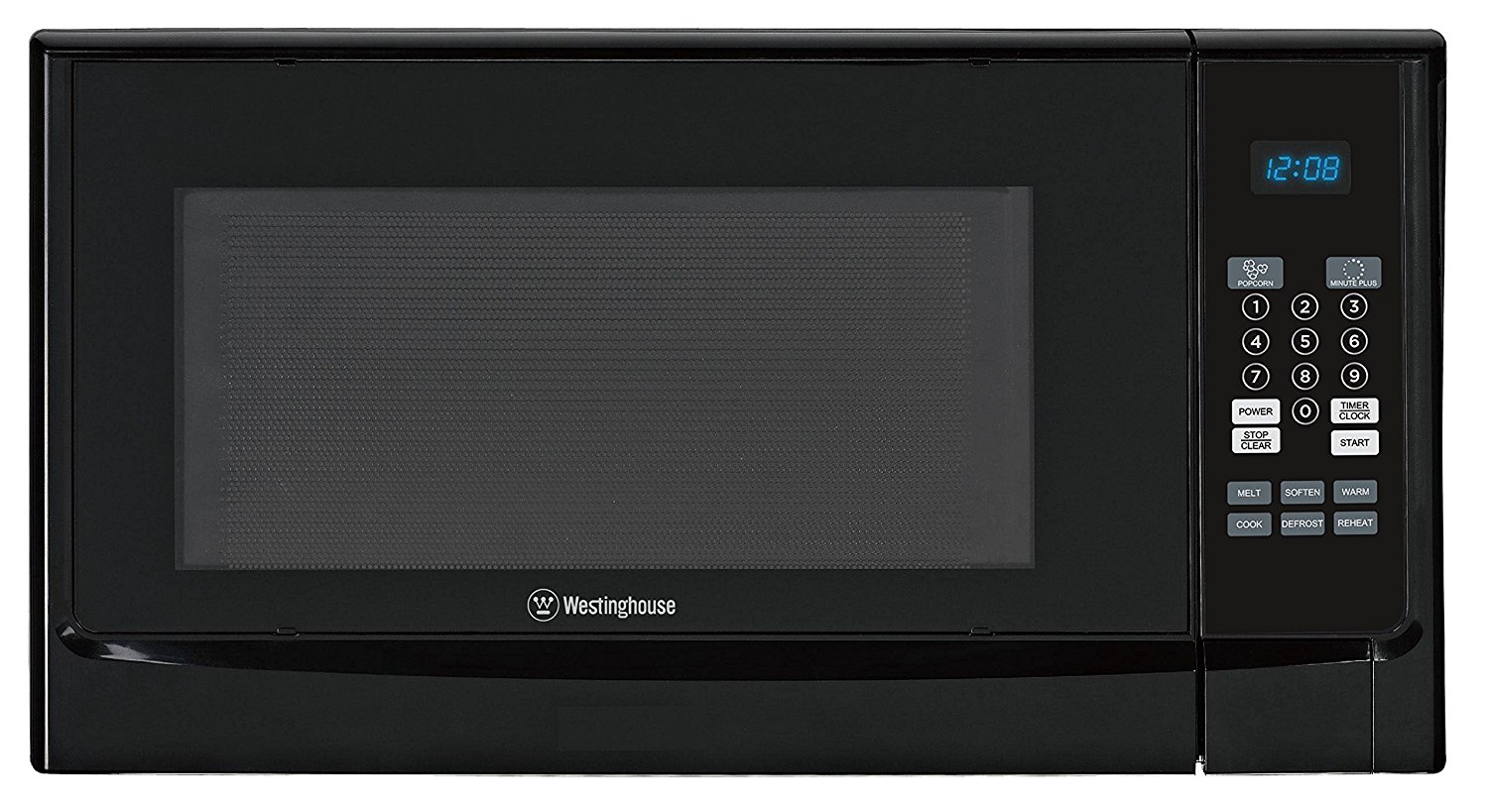 Westinghouse WCM14110B 1100 Watt Counter Top Microwave Oven, 1.4 Cubic Feet, Black Cabinet