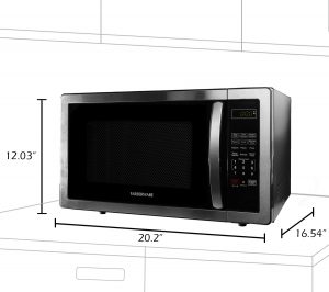 countertop microwave with compact size