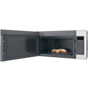 see the microwave when the door is opened and put something to prepare