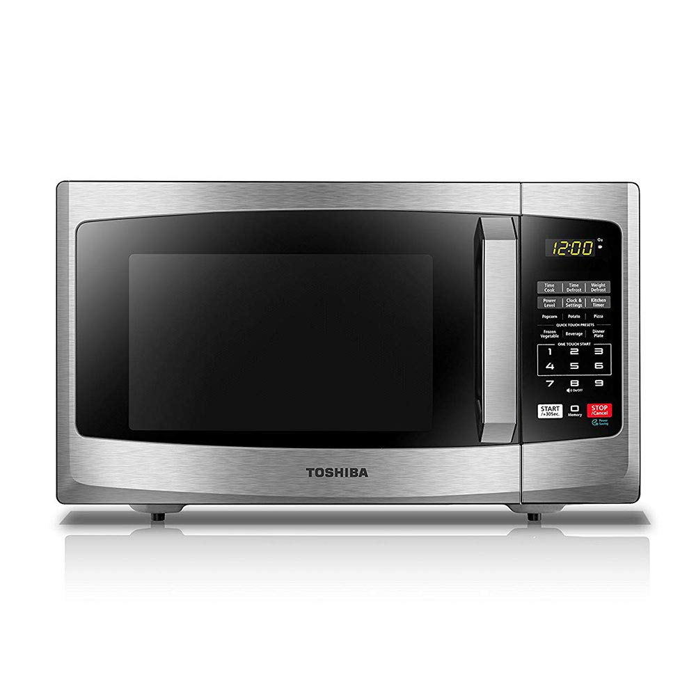 Toshiba EM925A5A-SS 0.9 cu. ft. Microwave Oven with ECO Mode and LED Lighting