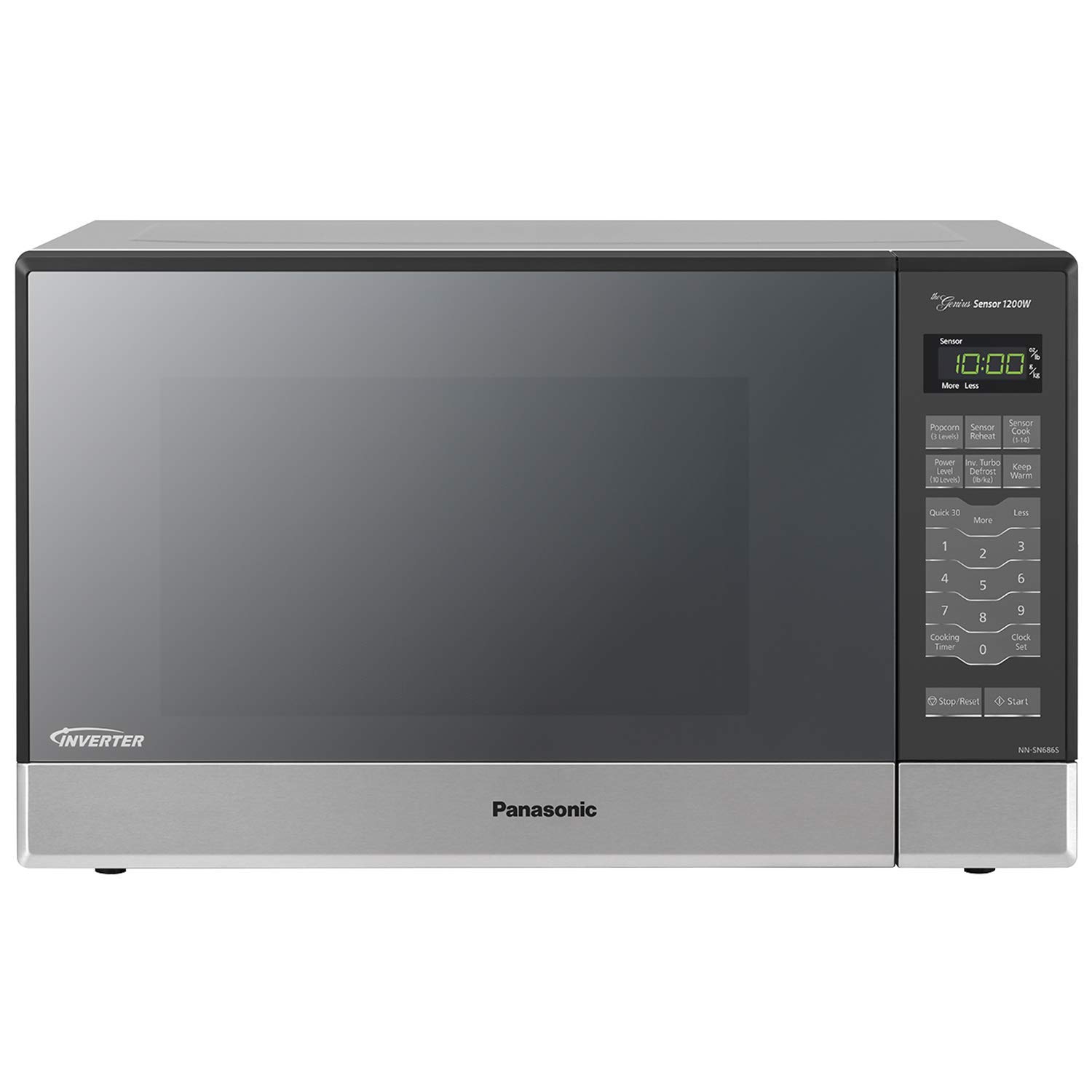 Panasonic NN-SN686S 1200 Watts 1.2 Cu. Ft. Countertop Microwave Oven (Inverter Technology and Genius Sensor)