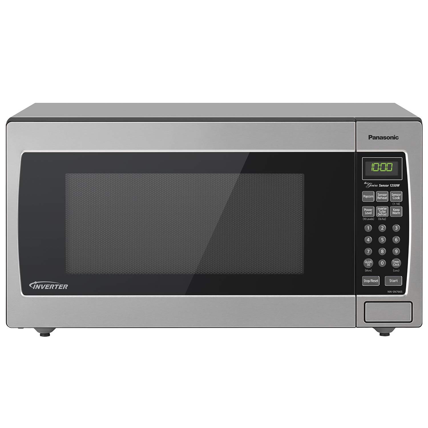 Panasonic NN-SN766S 1250 Watts Countertop Microwave Oven (Inverter Technology and Genius Sensor, 1.6 Cu. Ft.)