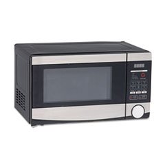 Avanti 0.7 Cu. Ft. Capacity Microwave Oven, 700 Watts, Stainless Steel and Black