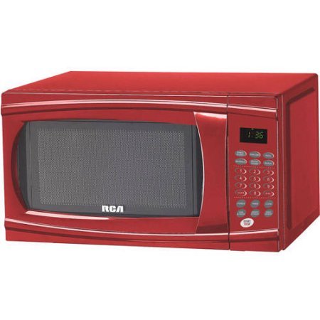 RCA RMW1112WH 1.1-Cu-Ft 1000-Watt Microwave, Red