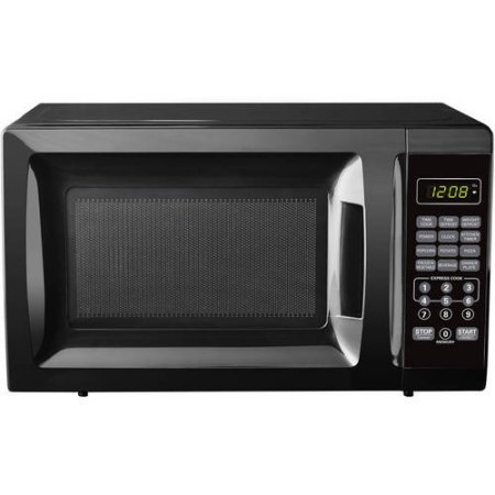 Mainstay 700W Kitchen timer/clock Output Microwave Oven 0.7 cu ft, Black