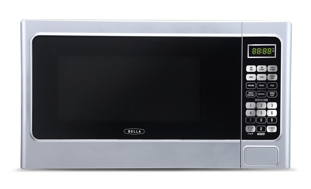 Bella BMO11ABTPLB 1000W Family-Sized Digital Microwave Oven, 1.1 cu. ft, Platinum
