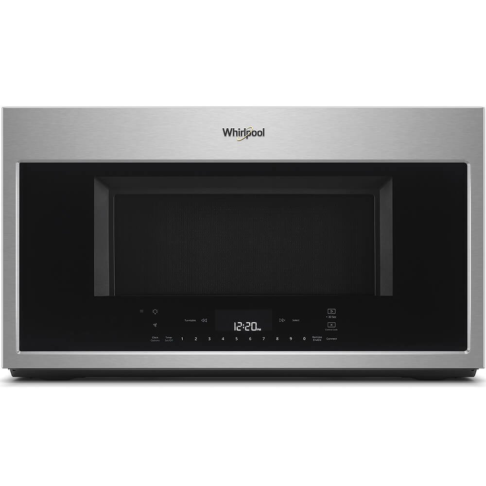 Whirlpool 30 in W 1.9 cu. ft. Smart Over the Range Convection Microwave in Fingerprint Resistant Stainless Steel