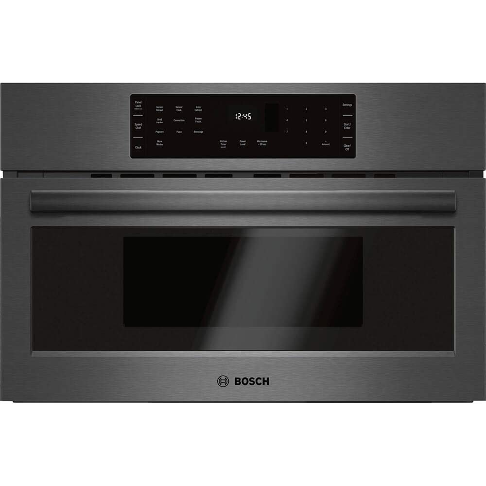 Bosch HMC80242UC 800 Series 30 Black Stainless Speed Microwave Oven