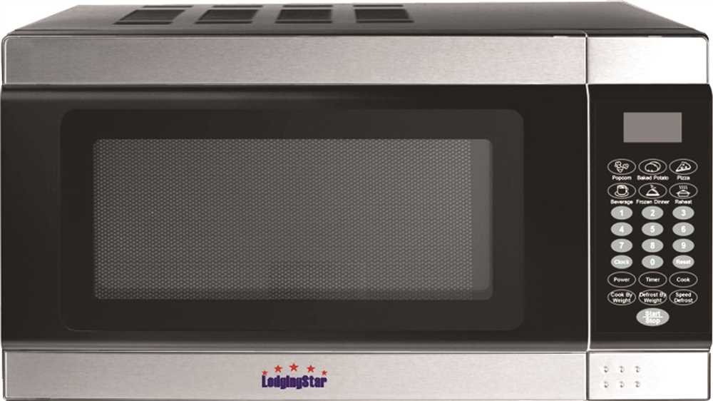 Lodging Star 284041 Digital Panel Microwave Oven with Stainless Steel Panel, 0.7 cu. ft, Plastic, 1