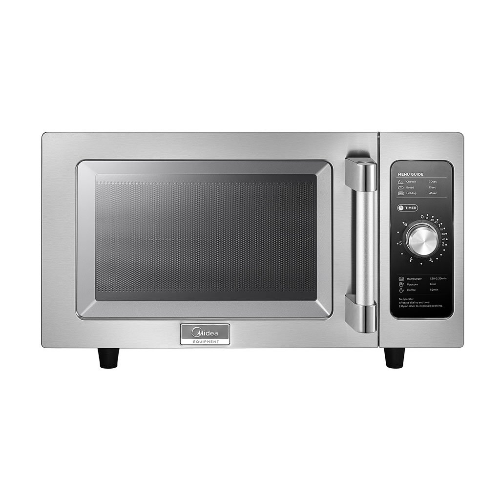 Midea 1025F0A Light Duty Commercial Microwave 1000W with Dial Controls
