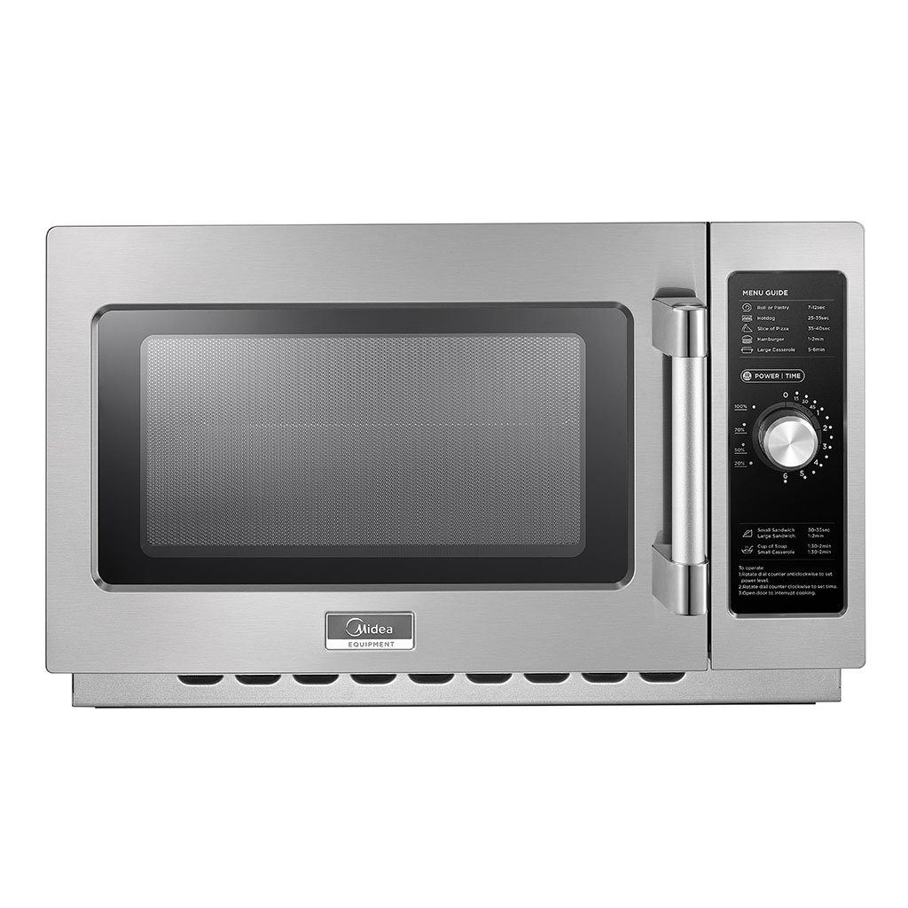 Midea 1434N0A Medium Duty Commercial Microwave 1400W with Dial Controls
