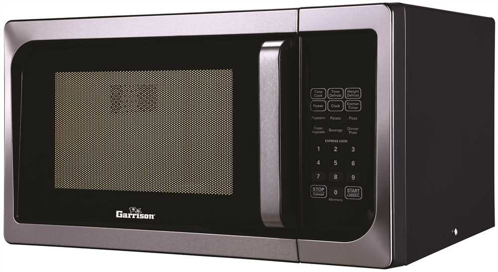 GARRISON MICROWAVES 2493140 0.9 Cu.ft. Countertop Microwave Oven, Stainless Steel
