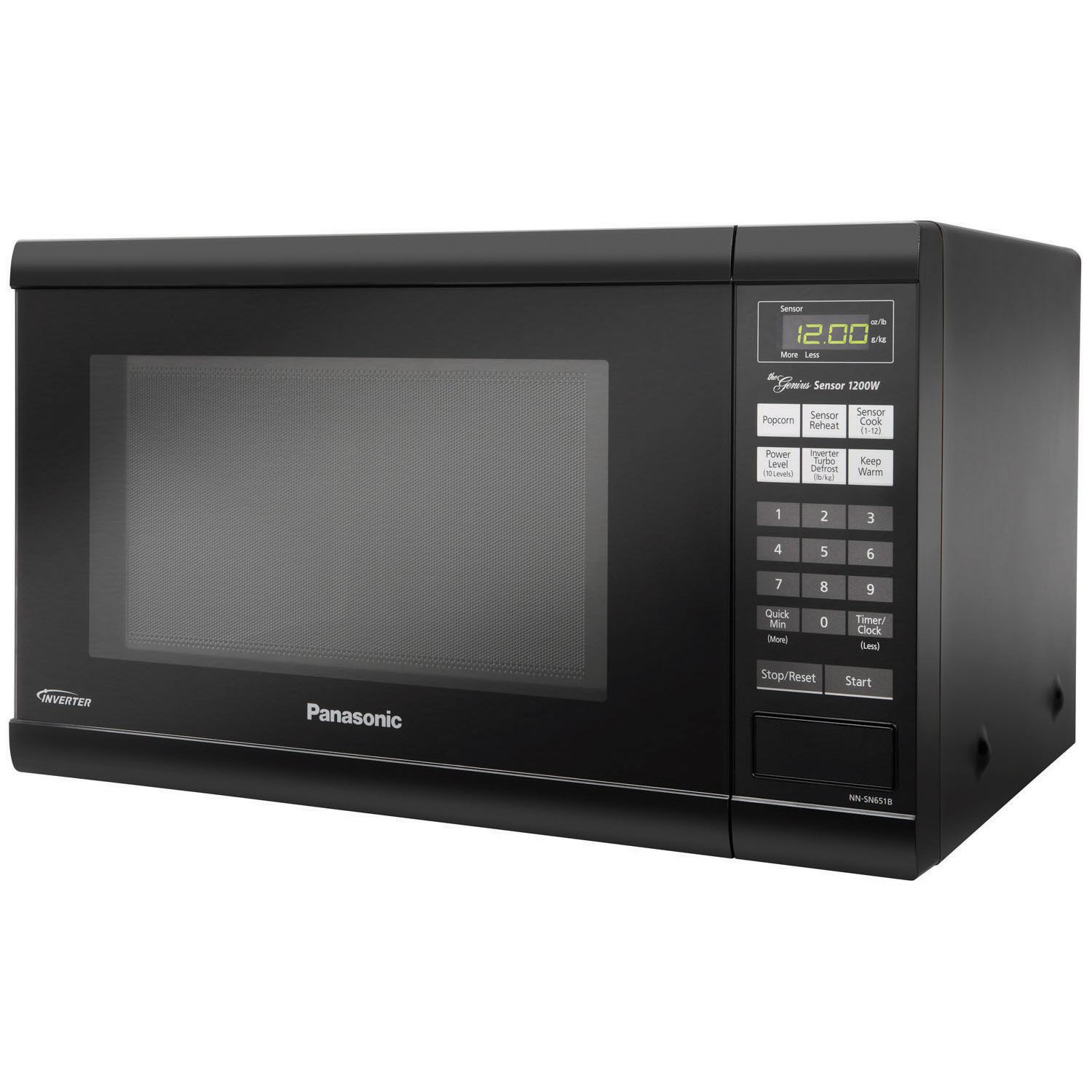 Panasonic Inverter Technology Countertop Microwave Oven NN-SN651B, Black