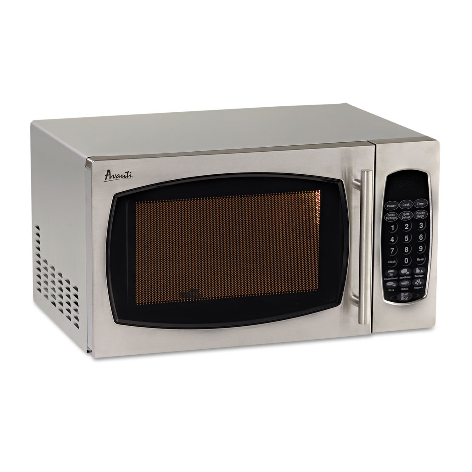 Avanti MO9003SST 0.9 Cubic Foot Capacity Stainless Steel Microwave Oven, 900 Watts