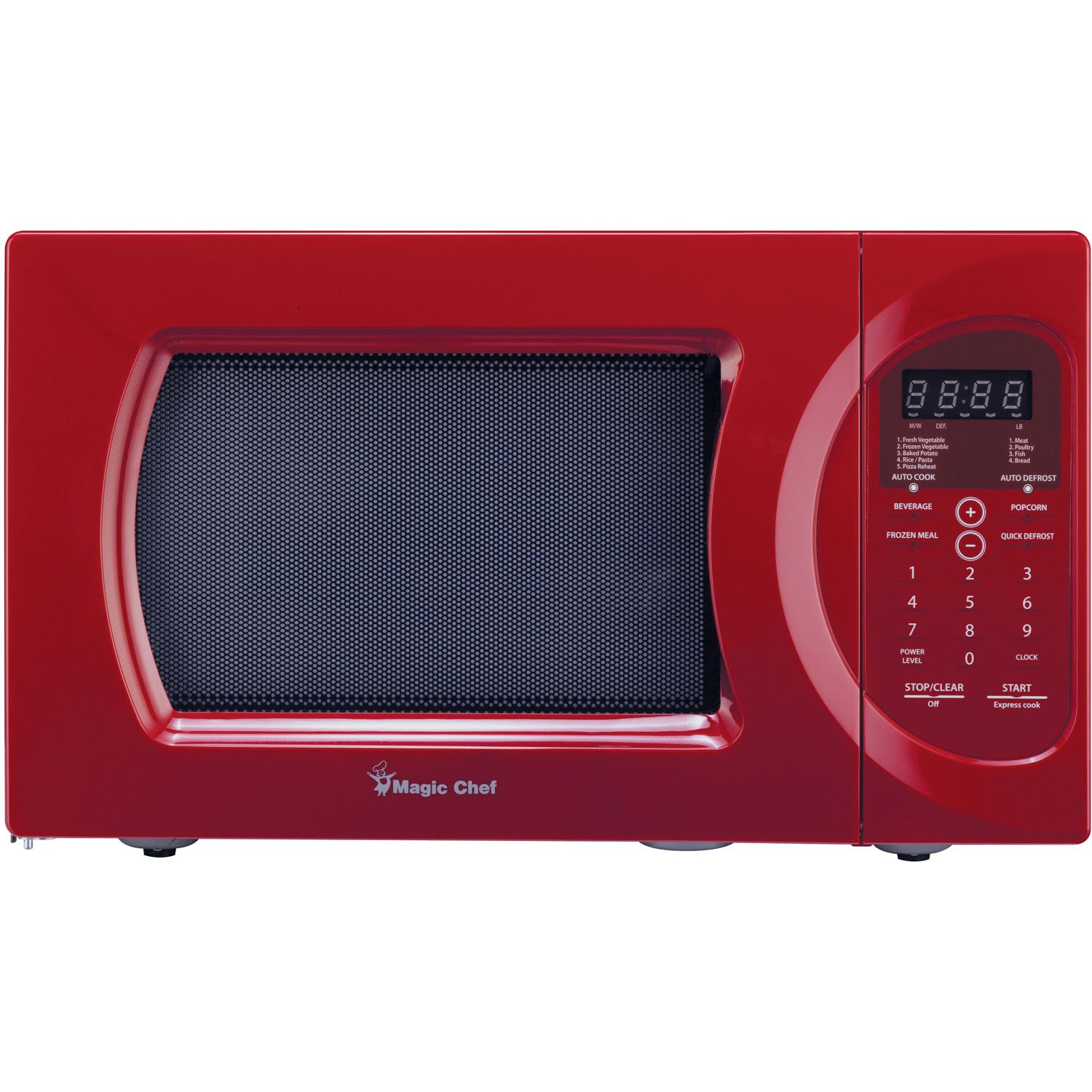 Magic Chef MCD992R 0.9 Cu. Ft. 900W Oven in Red Countertop Microwave