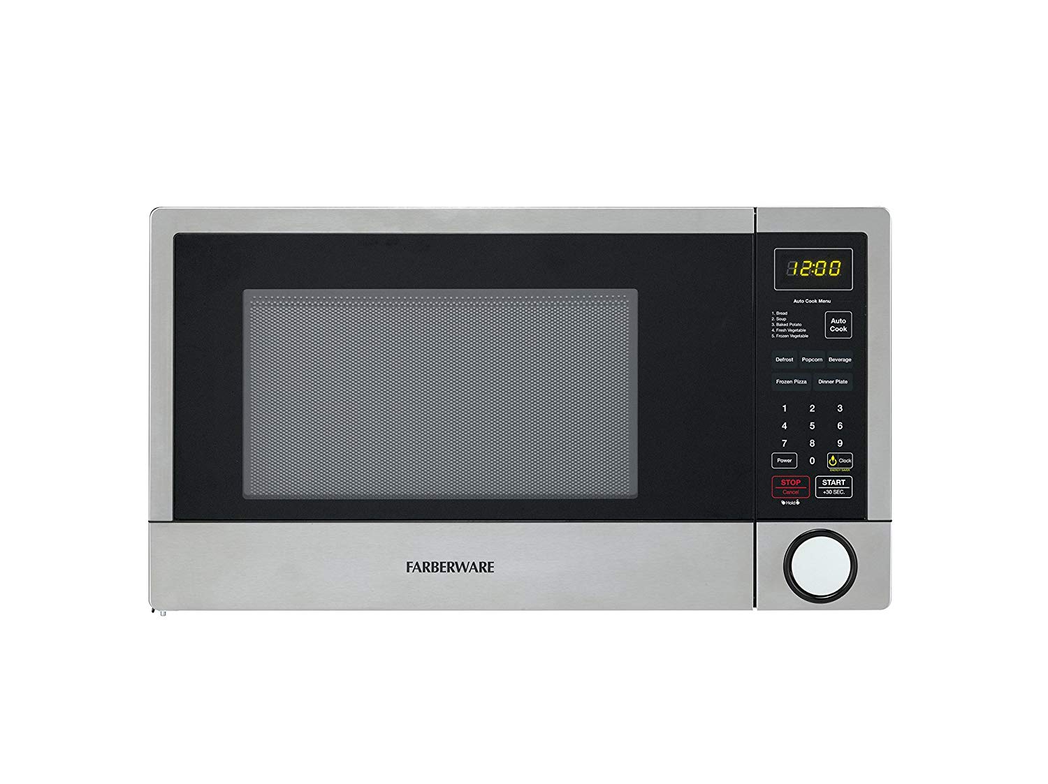 Farberware FMO11HBTBKI 1.1 Cubic Foot 1000 Watt Microwave Oven with CRS Technology Stainless Steel